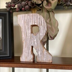 Wooden Letter R